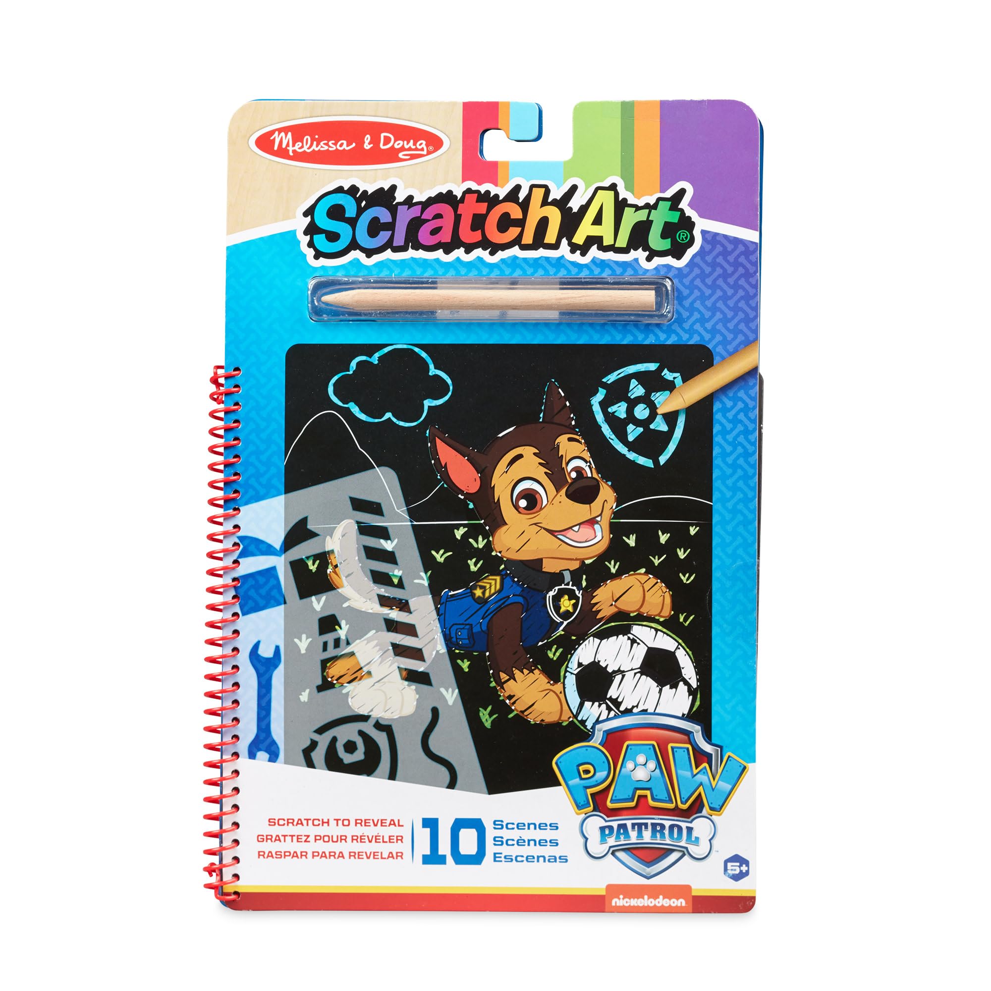 Melissa & Doug Paw Patrol Scratch Art - Chase