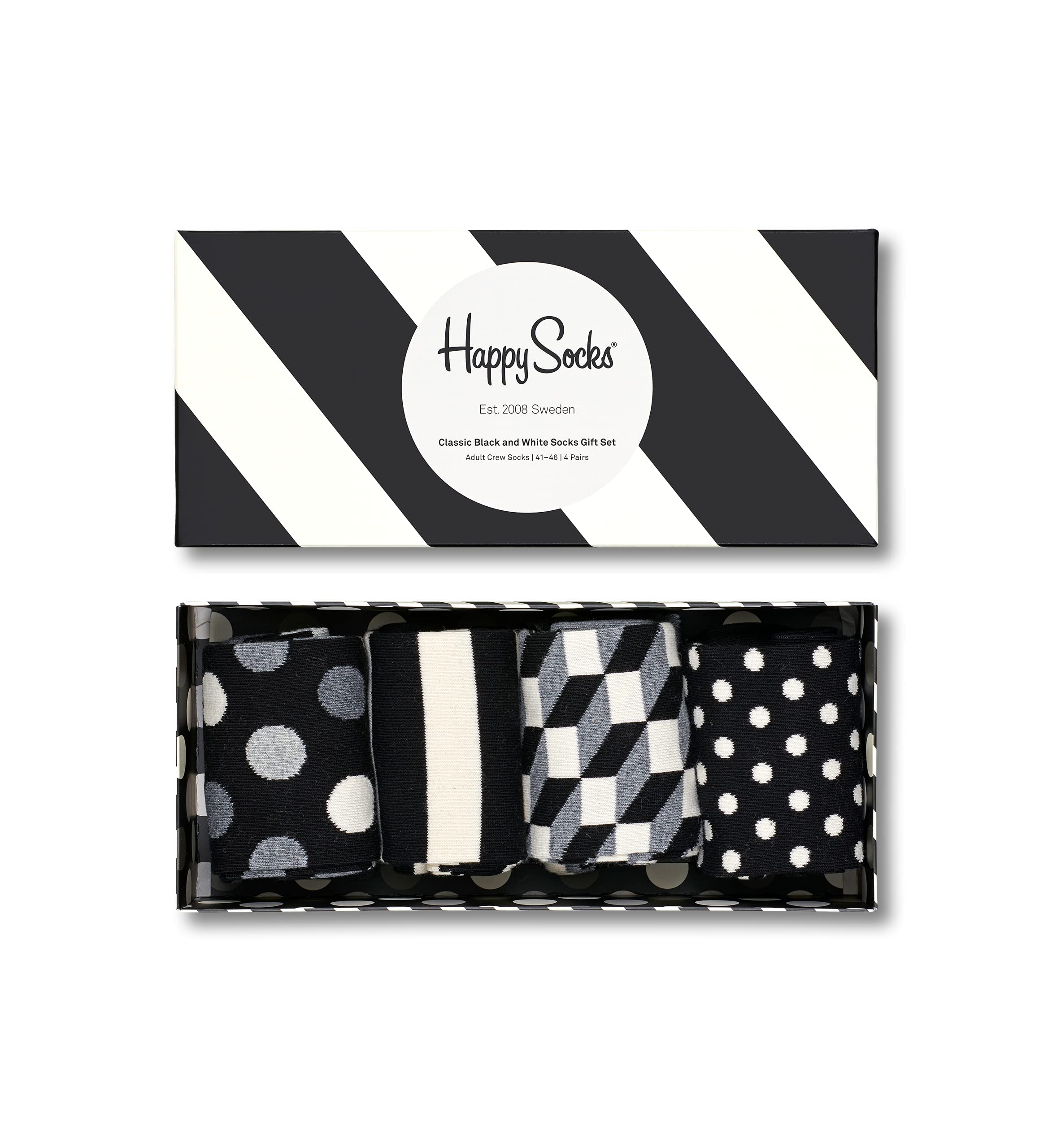 Happy SocksHoliday Big Dot Gift Box Socks (Pack of 4), multi-coloured