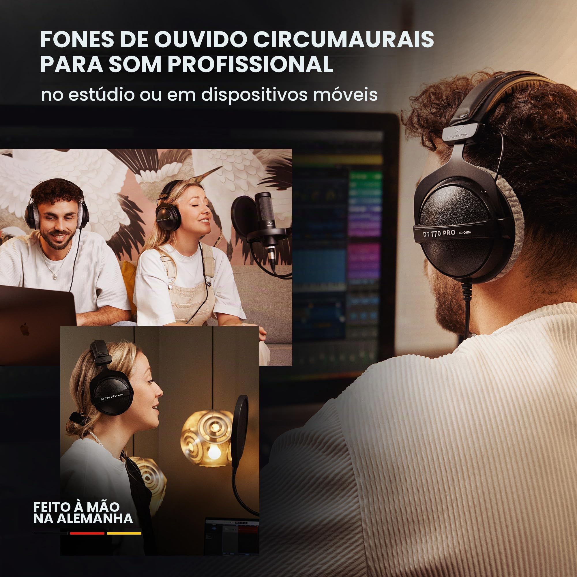 beyerdynamic DT 770 PRO 250 Ohm Fone de ouvido circum-auricular em