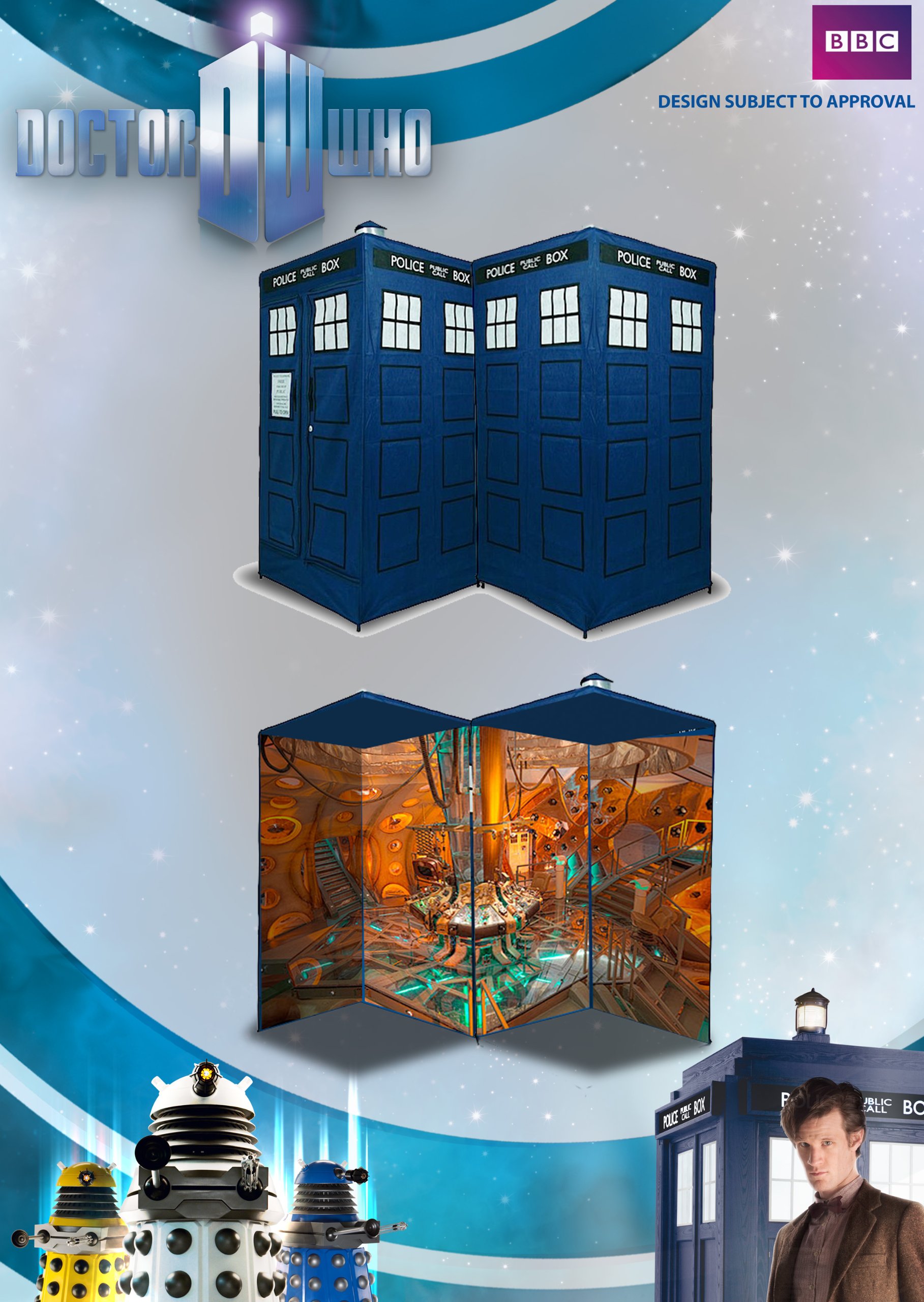 Doctor Who Extendable 60 Tardis Tent