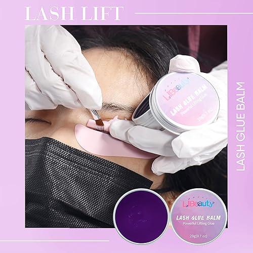 Miniatura 9 de Libeauty Lash Glue Balm Lash Lift Adhesive 0.71Oz20G Strong Sticky Fruit Flavor Eyelash & Eyebrow Perm Glue Balm for Long Lasting Individual Brow