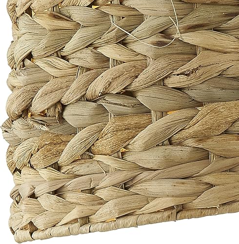 Miniatura 6 de Maxax Juego de 2 lámparas de mesa estilo casa de campo, candelabros blancos, diseño de luz de ratán tropical, pantalla cónica de tambor cónico,