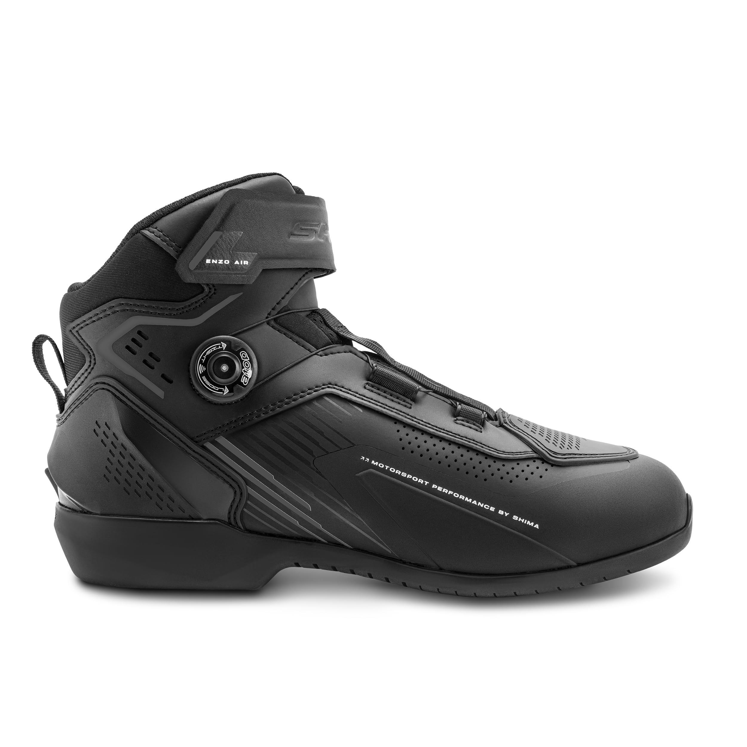 SHIMA Enzo Air Scarpe Moto Uomo Donna Pelle Impermeable Tutto L'Anno Scarpa Stivali Proteggi Touring Protezione Chiusura