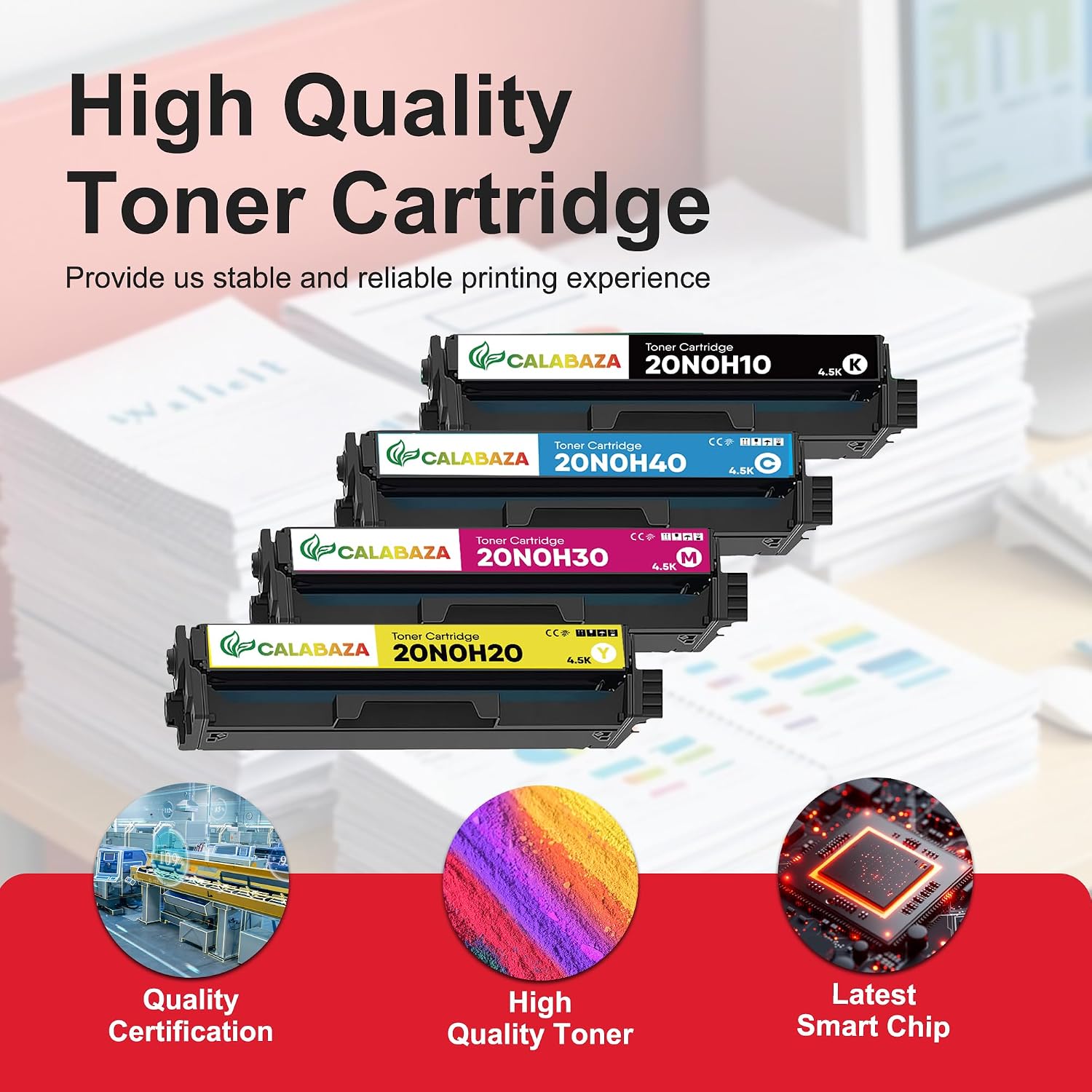 CX331adwe Toner Cartridge Replacement for Lexmark CX331 Toner Cartridge for Lexmark CS331adwe CX331adwe Printer, 20N0H10 20N0H20 20N0H30 20N0H40 Toner, 4.5K Pages,Worldwide Version