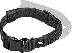 TUG Grab Collar | Integrated Traffic Lead Magnetically Attached for Quick Control (XL/Black)