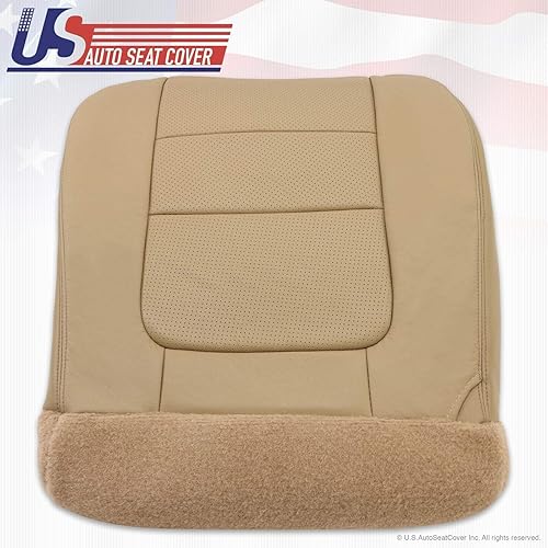 Miniatura 4 de 2001 para Ford F-350 Dually Lariat Funda de asiento de cuero con parte inferior del conductor, Pergamino TAN