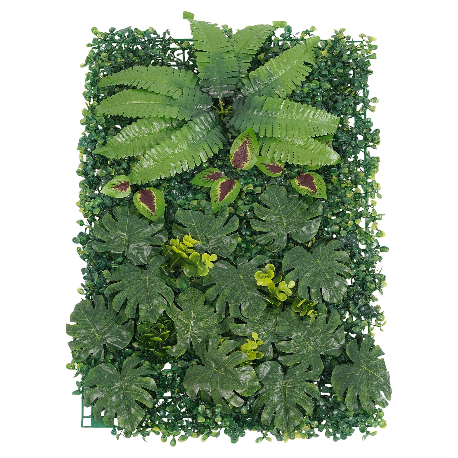 Juego de 6 paneles vegetales artificiales para pared, 60 x 40 cm, decoración para jardines, balcones, pasillos, fondos