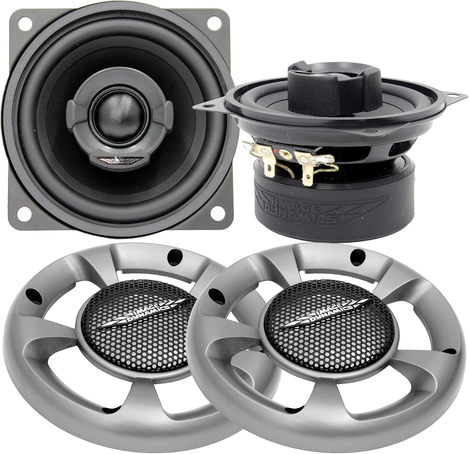 Image Dynamics CTX4 2-Way 4" Car Audio Coaxial Speakers