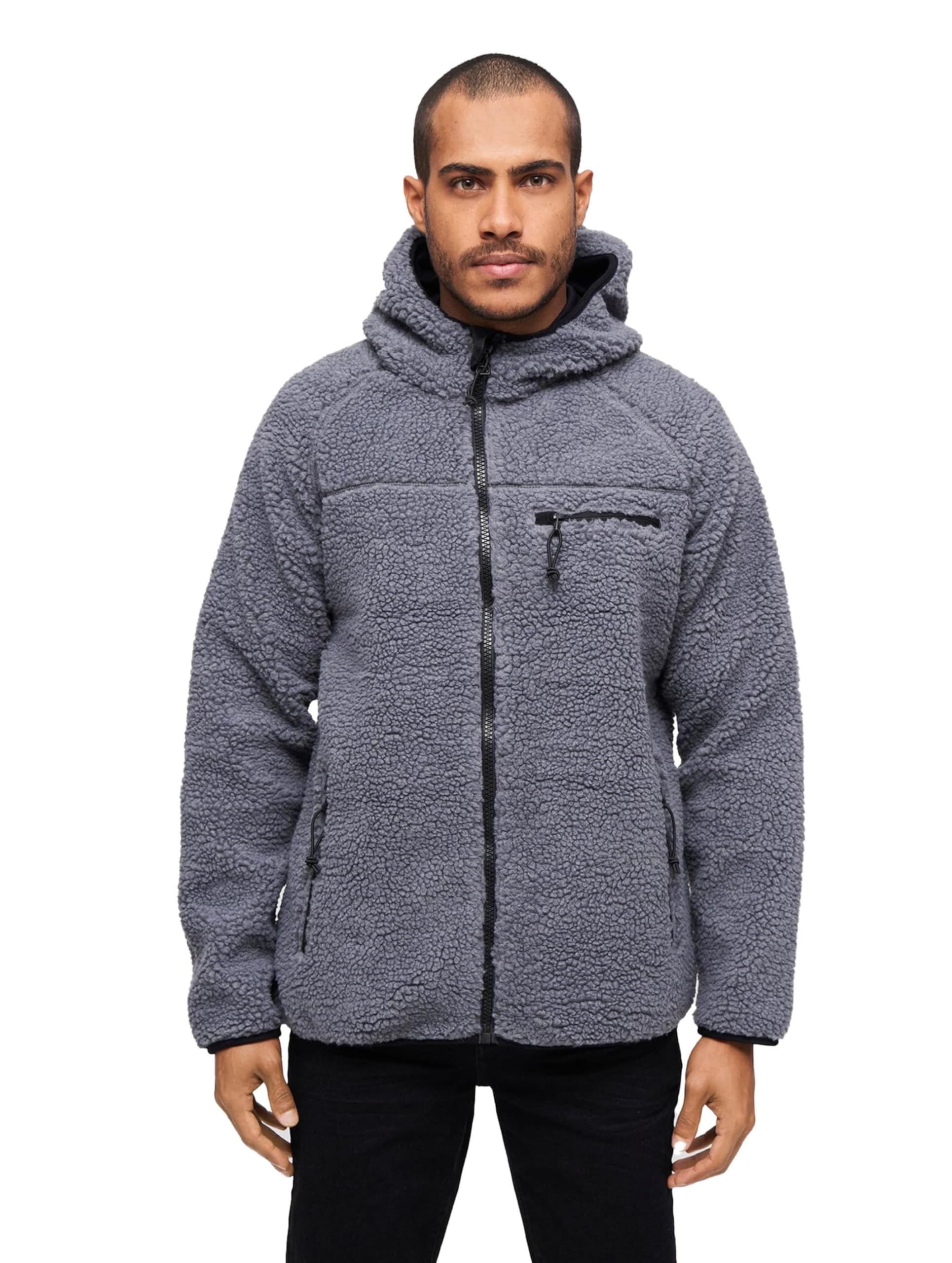 Brandit Teddyfleece Worker Jacket, color: anthrazit, size: L