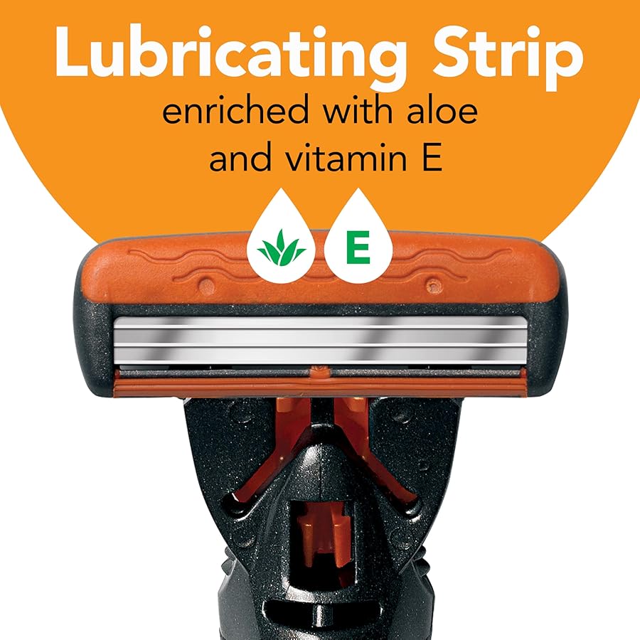 BIC Comfort 3 Refillable Three-Blade Razor for Men, Sensitive Skin Razor For a Comfortable Shave, 1 Handle and 6 Cartridges, 7 Piece Razor Set - image 5