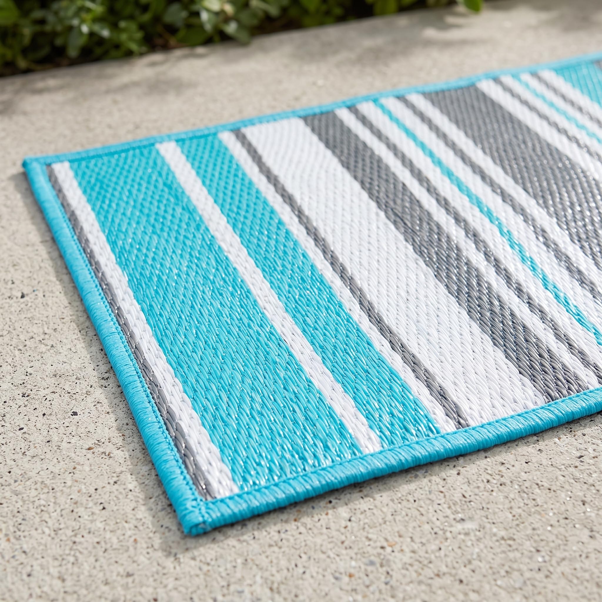LOVIVER Tapis Extérieur PP Tissé Tapis Moquette de Jardin Nappe de Sol Polypropylène Imperméable et Deux Faces Réversibles Léger et Pliable pour Rangement