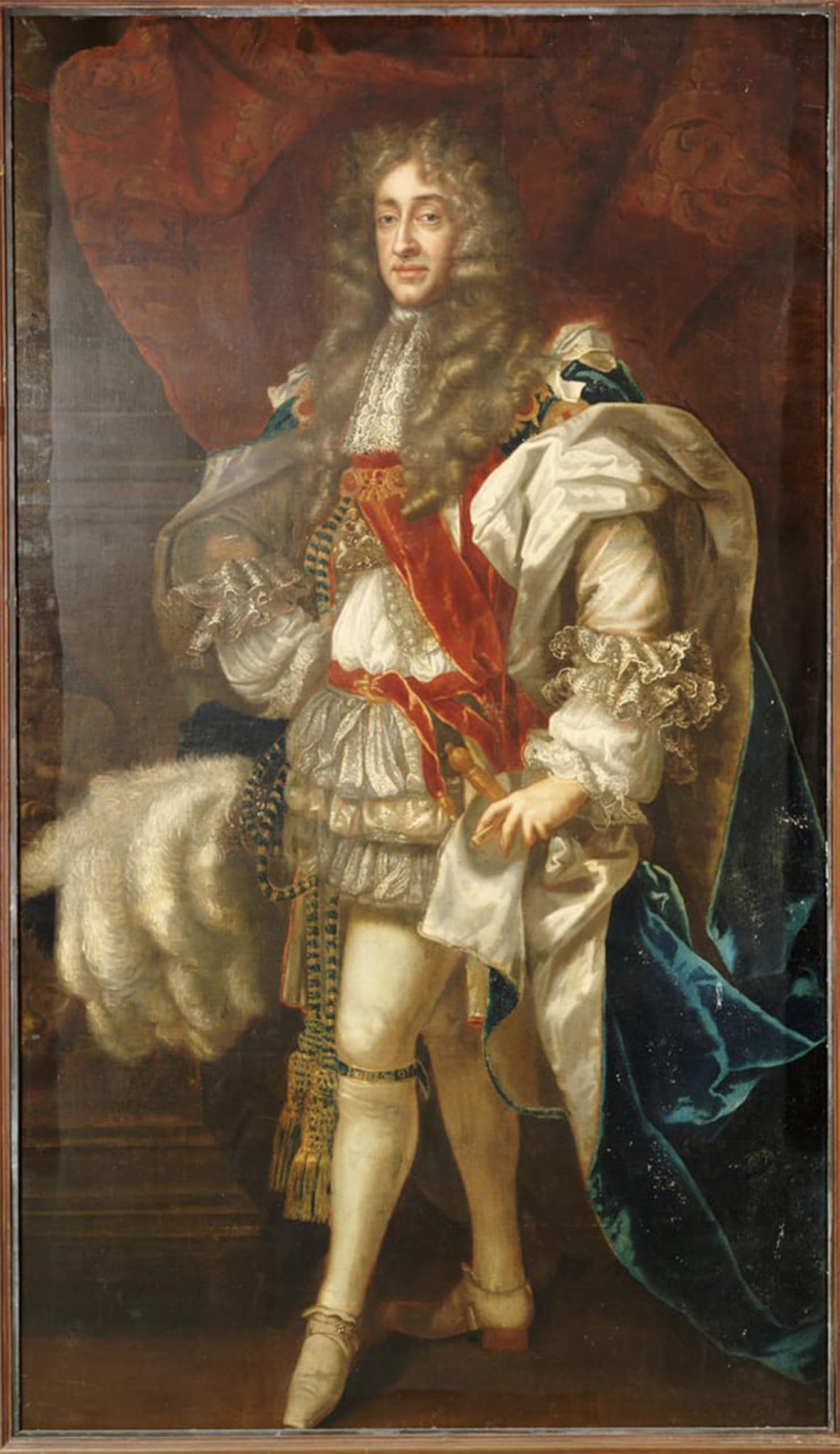 ARTXLXXBN Famous Painting Canvas Artwork Graffiti Print Portrait of King Ii in Garter Robes by Peter Lely Portrait Canvas Image for Home Decor 60x90cm