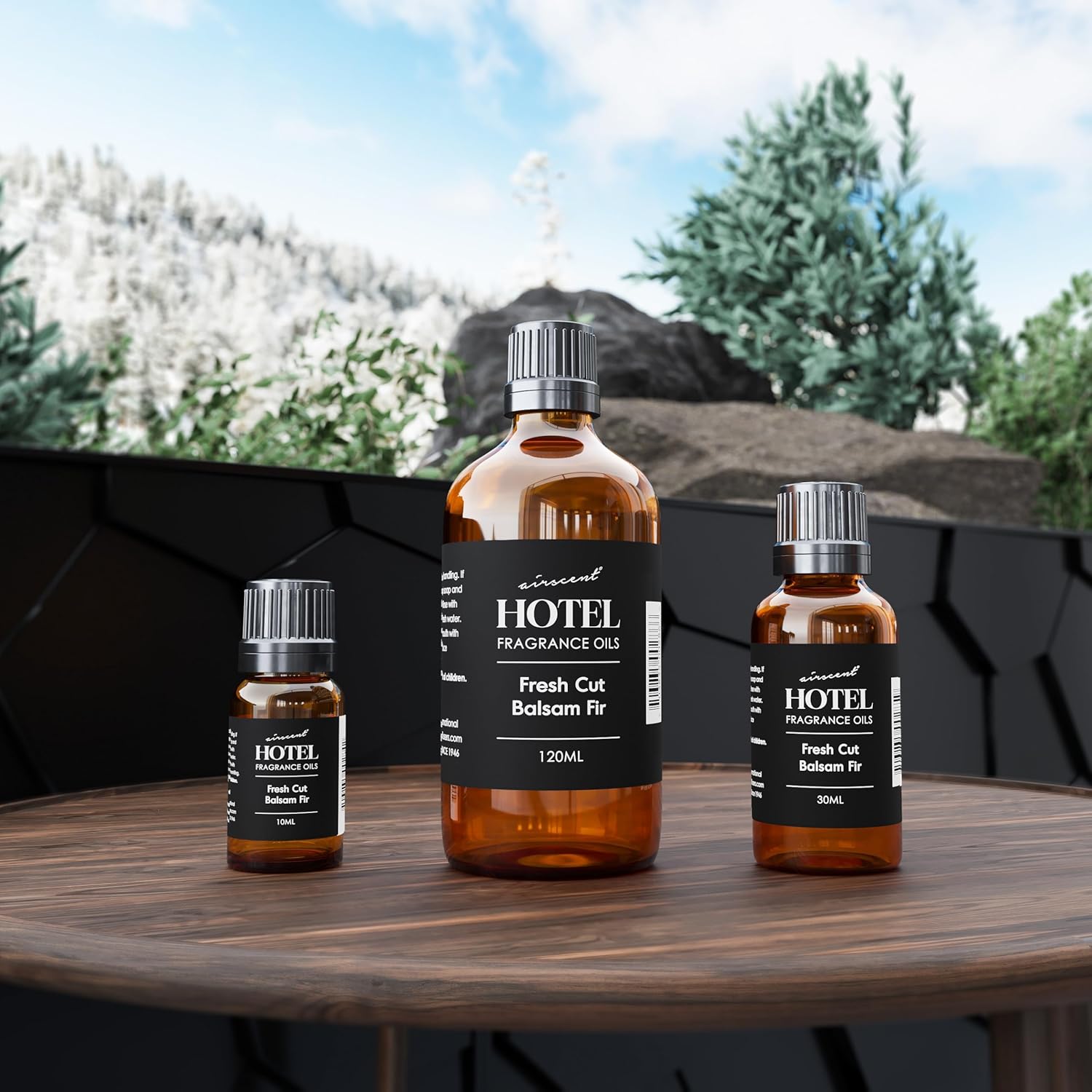 AirScent Fresh Cut Balsam Fir Diffuser Oil - Premium Balsam Fir Fragrance Oil for Ultrasonic and Waterless Diffusers and Crafting- 10 mL, .34 fl oz Glass Dropper Bottle - Christmas Tree Scents - Image 6