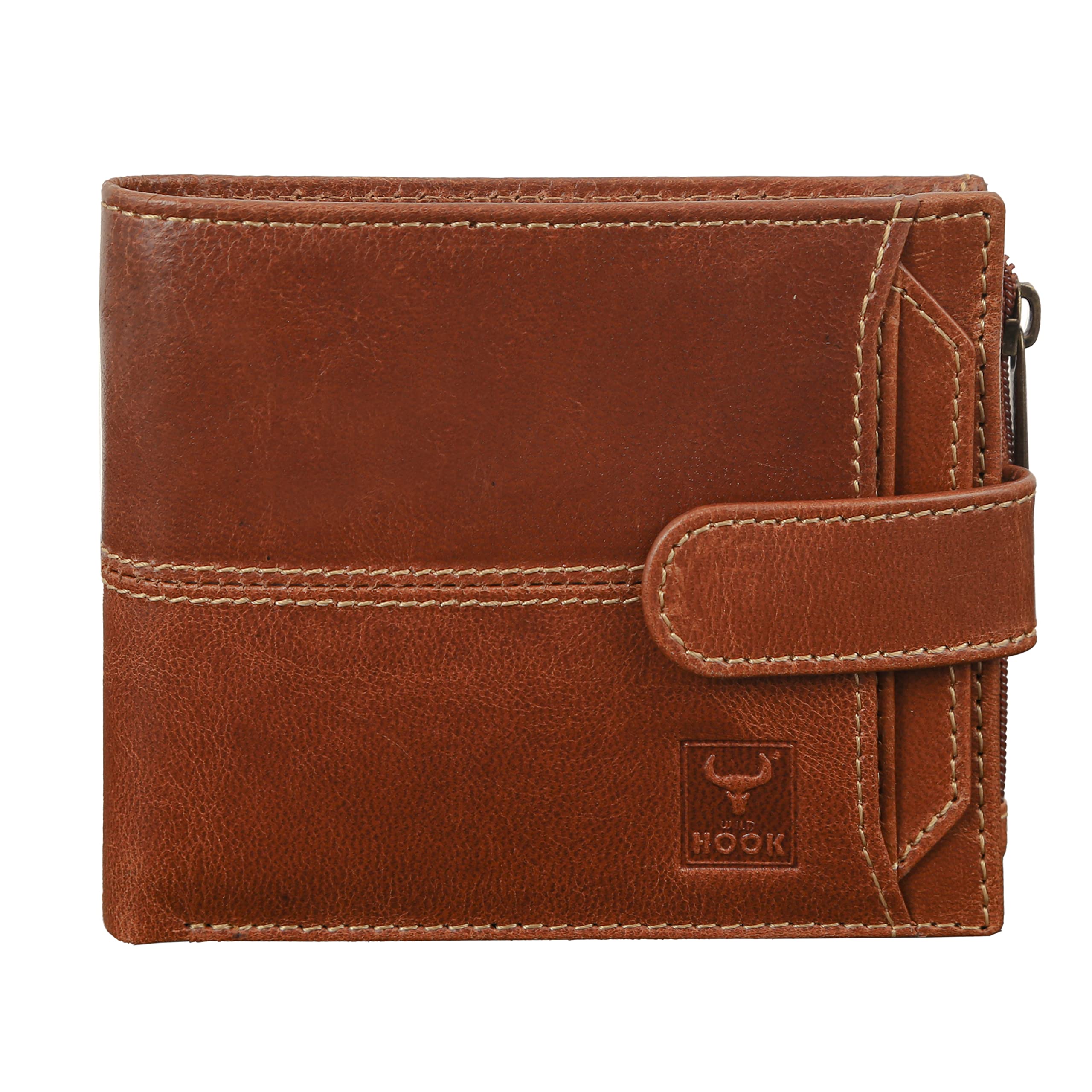 Buy WILD HOOK Men's Genuine Leather Wallet with RFID Blocking