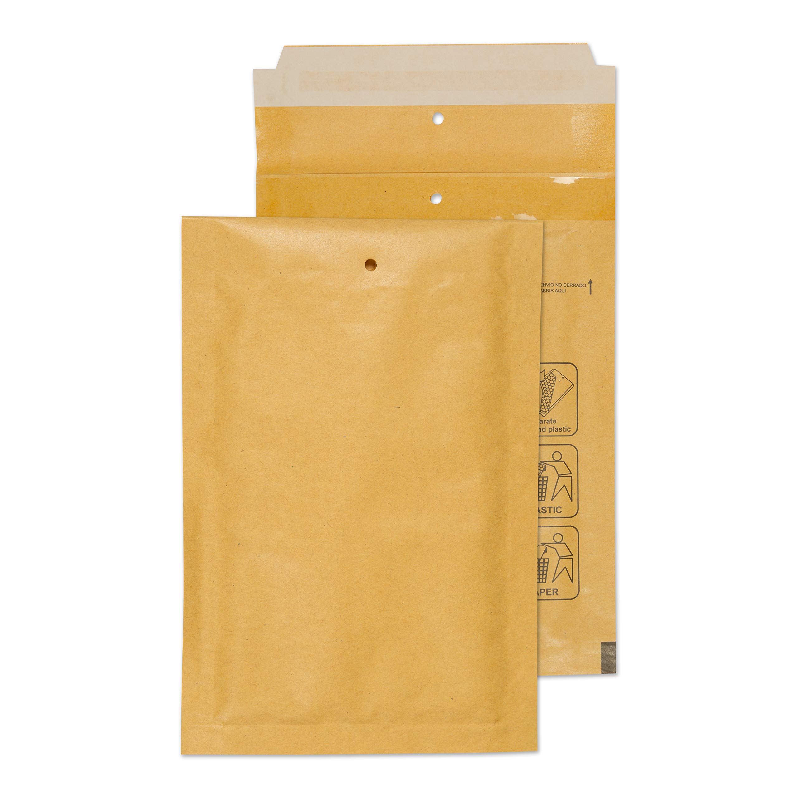 Blake Purely Packaging C6 165 x 110 mm Envolite Peel & Seal Padded Bubble Envelopes (A/000 GOLD) Gold Kraft - Pack of 200
