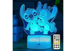 Lámpara Stitch Ilumina tu Noche con Mando a Distancia y Toque Inteligente