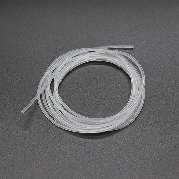 Silicone Tubing, 1mm ID x 2mm OD, 6.6ft 2m Length, Flexible Silicone Rubber Tube Water Air Hose Pipe for Pump Transfer Transparent