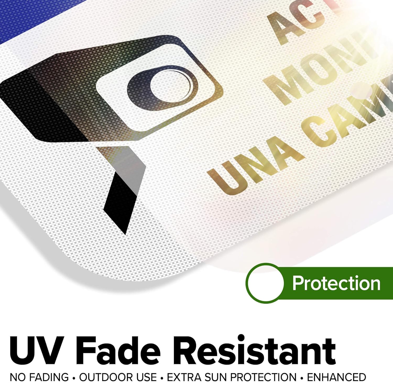 All Activities Monitored By Video Camera Sign, 12"x18" Aluminum Reflective, Indoor/Outdoor Use, USA MADE By My Sign Center