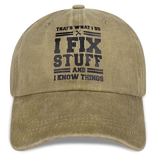 I Fix Stuff Funny Dad Hat Gifts for Men Who