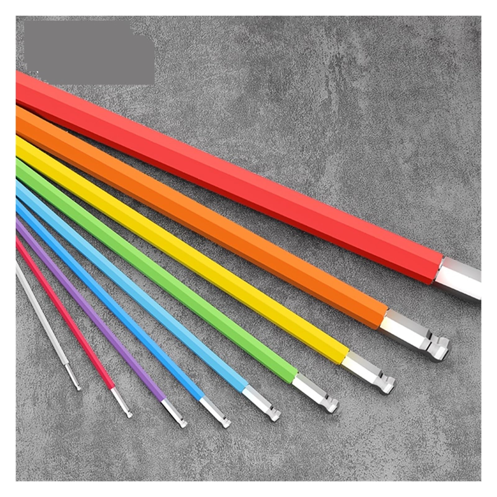 Chiave a brugola Set di chiavi a brugola cacciavite Set da 9 pezzi Chiave esagonale Chiave esagonale universale 6 Chiavi a sfera a sei lenti ad angolo Utensili manuali a colori ( Color : Standard ball