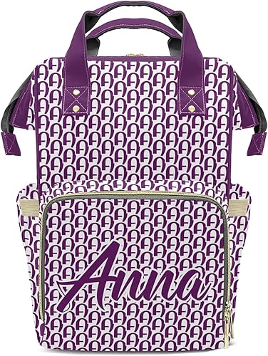 XOZOTY Mochila de pañales canina personalizada con la bandera estadounidense para perro, con nombre, bolsas de bebé, regalos para mamá y papá,