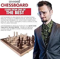 Vista 6 de GothamChess Board Foldable & Portable, Magnetic Chess Pieces, Organized Fitted Storage, Includes Course by International Master Levy Rozman, Game