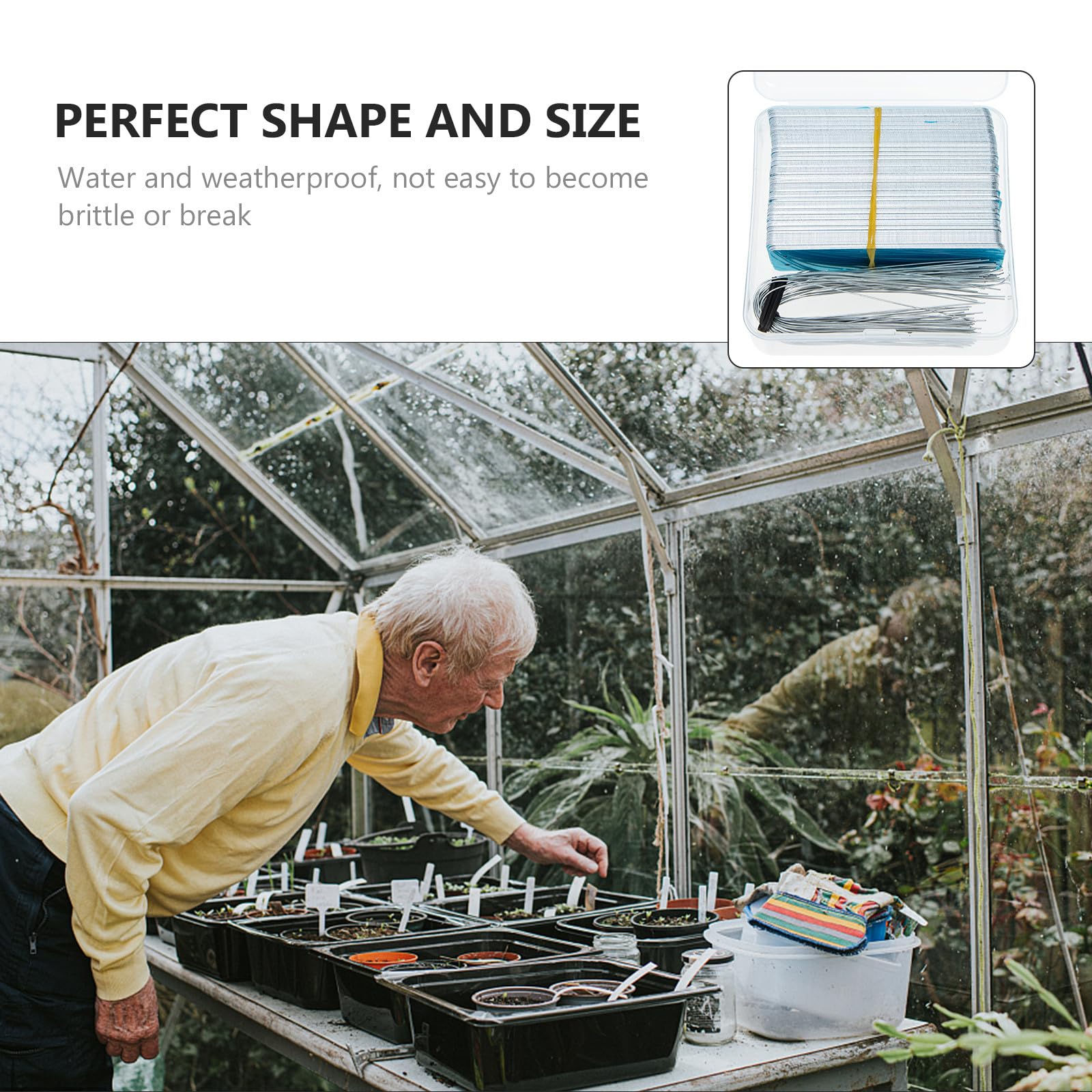BESPORTBLE Aluminium Pflanzenschilder Satz Wasserfest Langlebig für Garten Pflanzennamensschilder Blumentopf Pflanzenstecker