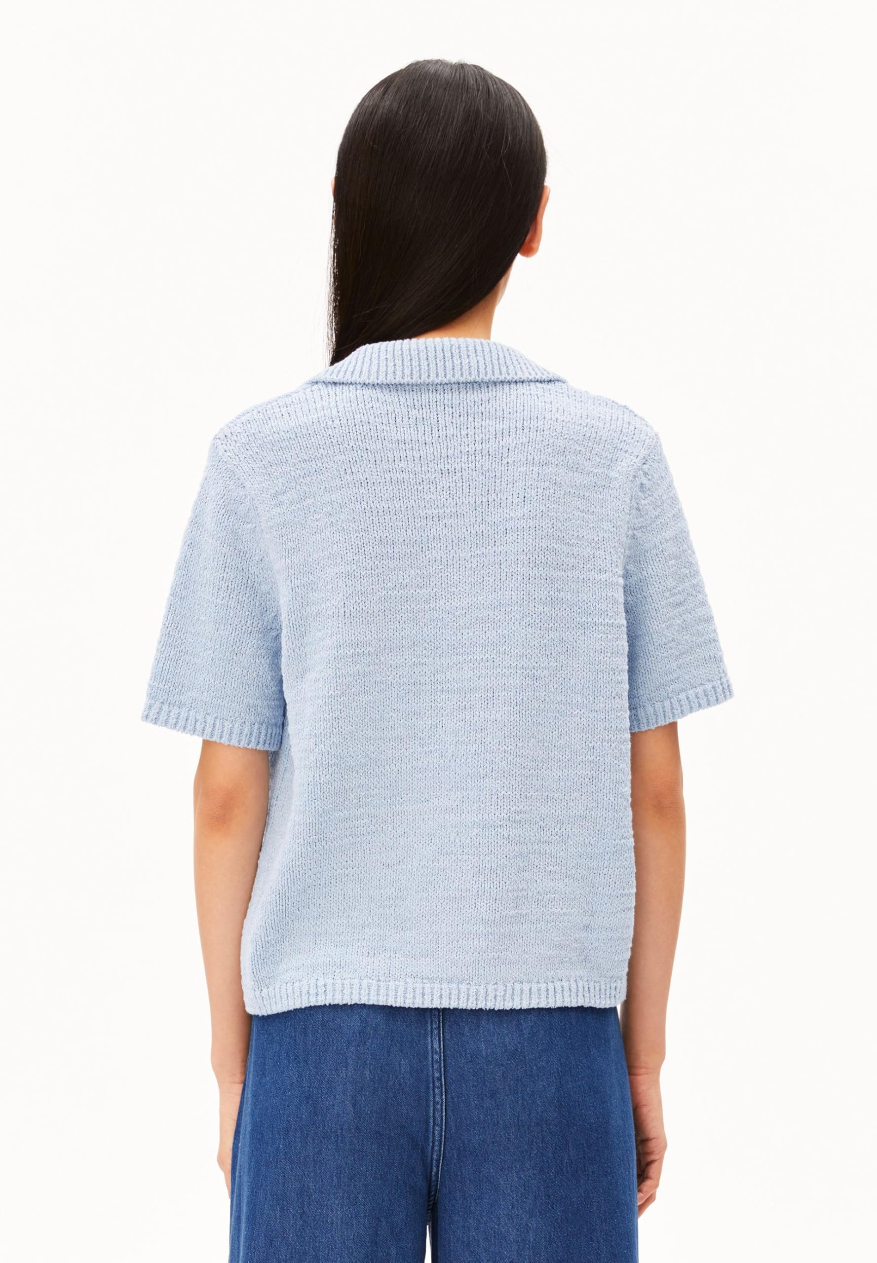 ARMEDANGELS Damen Strickpoloshirt aus 100% Bio-Baumwolle Iconic Å Regular Fit