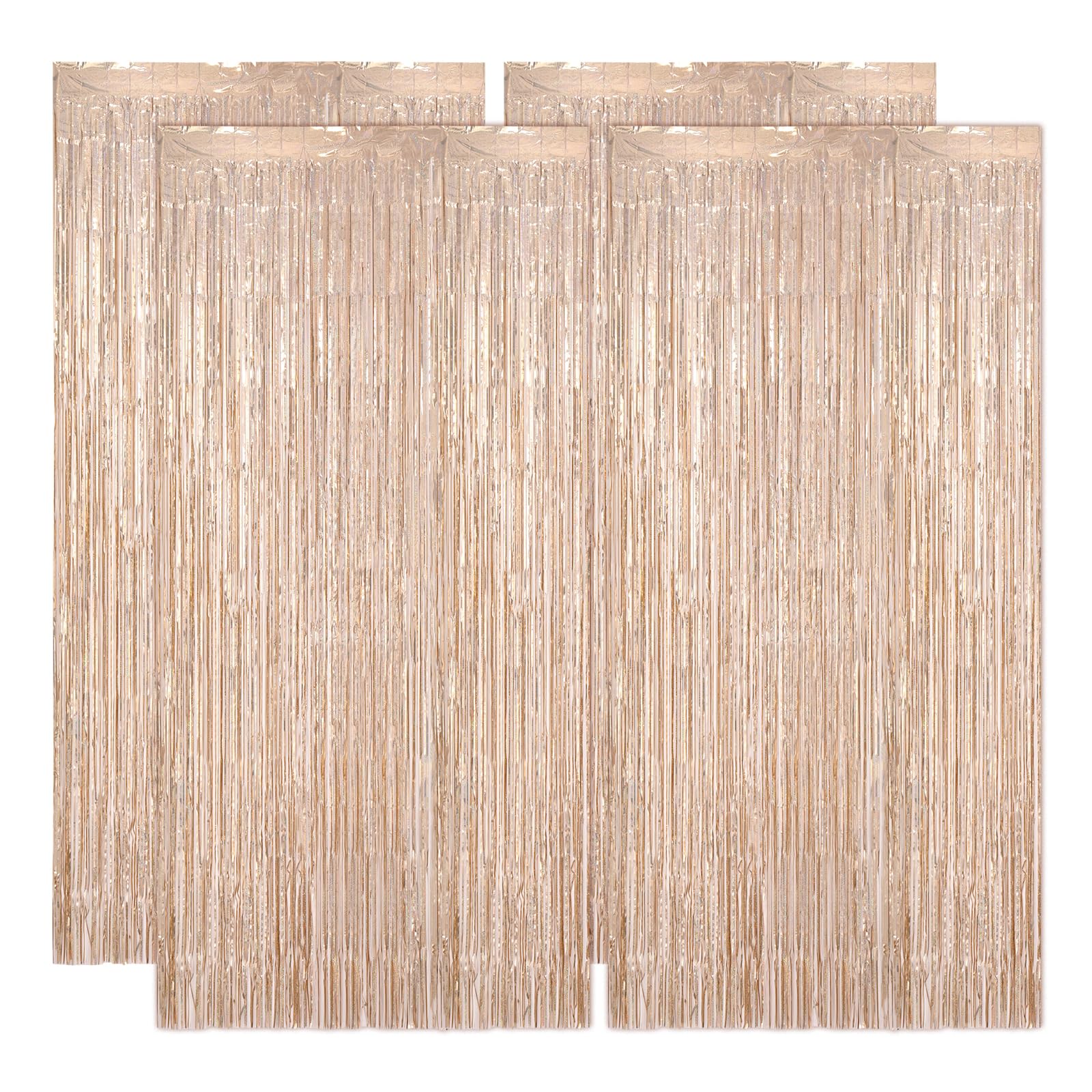 Pink Foil Fringe Backdrop - 3.3x6.6ft -15