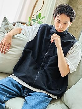 ファイナルホーム　filalhome ナイロン ベスト フード収納　アーカイブ Amazon.co.jp: [ビームスハート] ベスト 裏メッシュ ナイロン