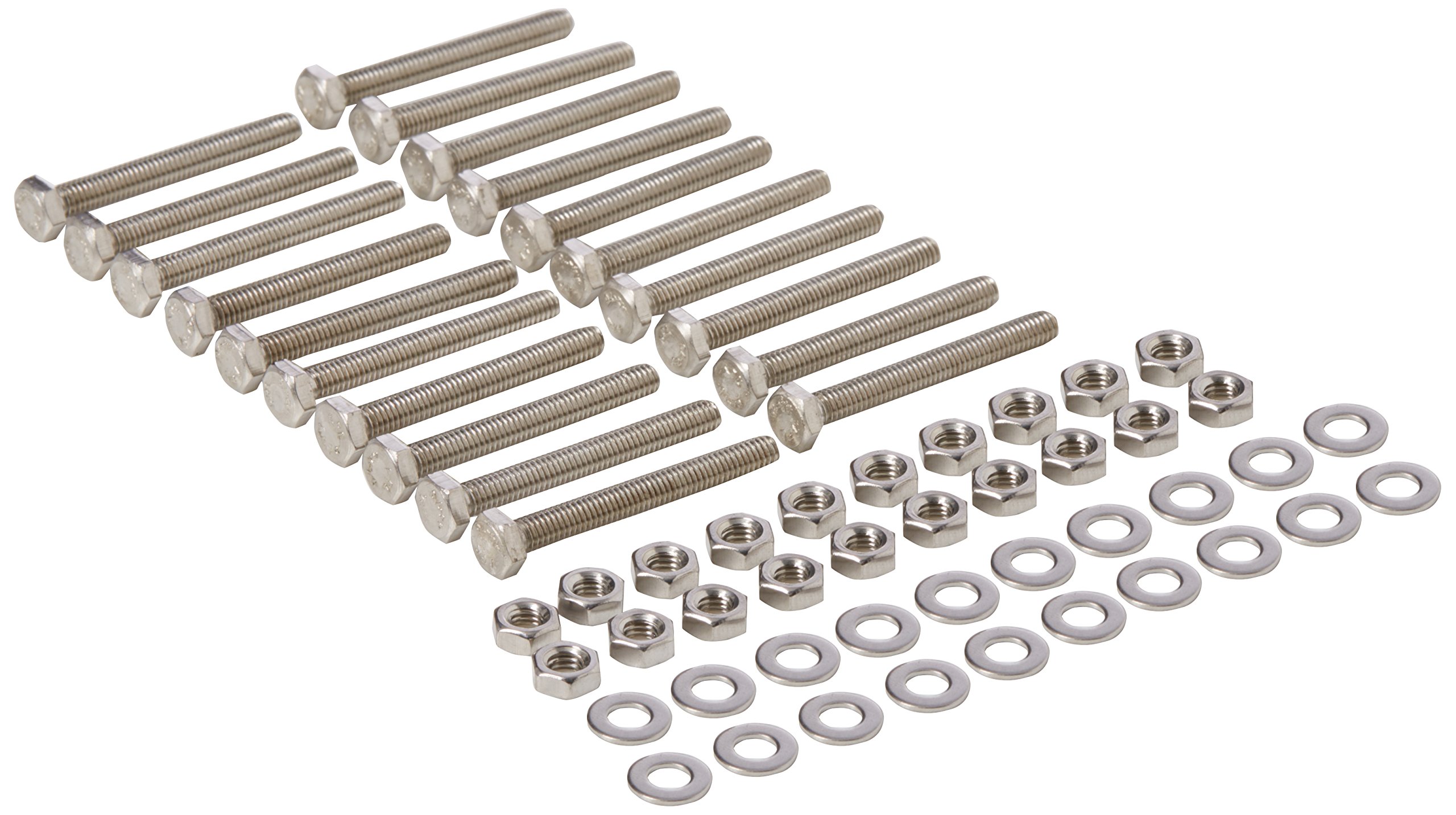 AHC A2HEXSET435B20 M4 x 35 mm A2 Stainless Steel Hex Setscrew Including Nuts and Washers (Blister Pack of 20)