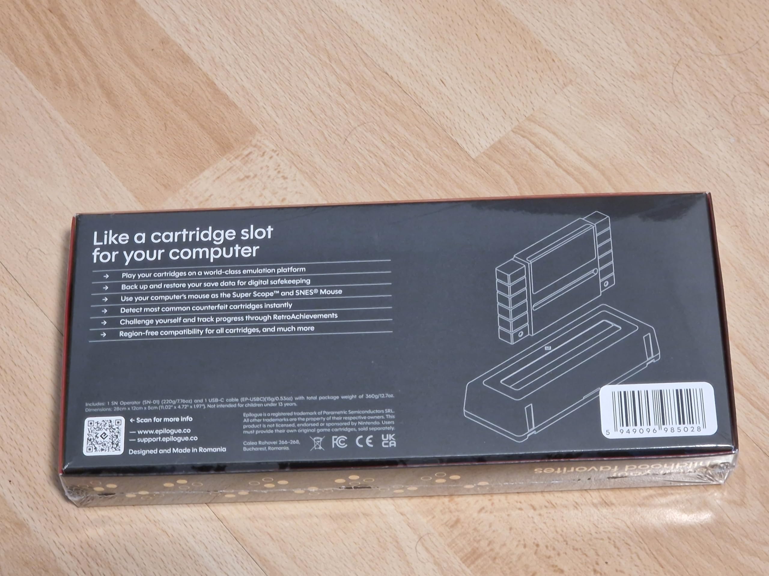 SN Operator Epilogue Founder's Edition - Cartucho USB para adaptador SNES y Super Famicom