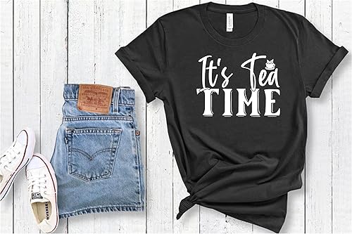 Miniatura 2 de Parches de hierro para té, calcomanías de transferencia de letras para camisetas de tela, ropa V2 (Es hora del té)