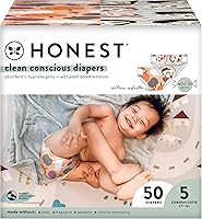 Vista 15 de The Honest Company Pañales Clean Conscious A base de plantas, sostenibles Impresiones de edición limitada de otoño del 23 Club Box, tamaño 1