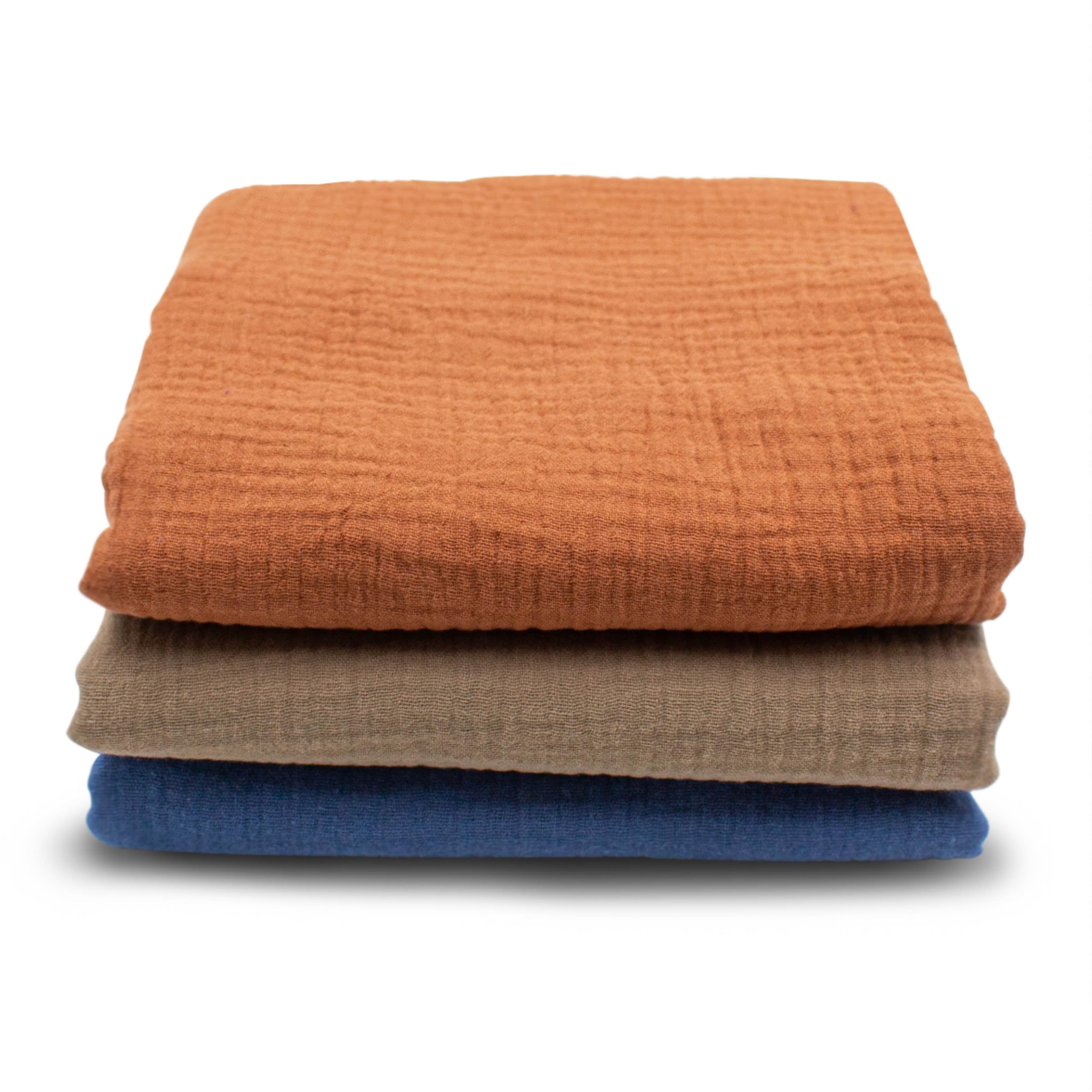 VmG-Store 3 x Muslin Set, 0.5 m x 1.35 m, Double Gauze Fabric, 100% Cotton Fabric, Tex Standard 100 (Set 31, Set of 3, 0.5 m each) - Image 2