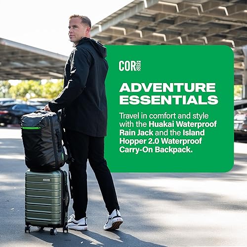 Miniatura 2 de Mochila de viaje  Mochila de transporte para laptop aprobada por vuelo con bolsillos secretos para pasaporte  The Island Hopper de Cor Surf, Negro,