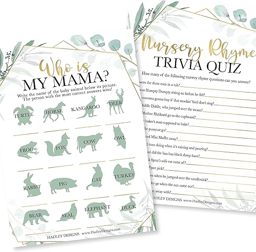 Miniatura 4 de 25 palabras verdes Scramble para baby shower, 25 juegos verdaderos o falsos, 25 juegos de animales para bebés, 25 juegos de rimas para guardería, 4