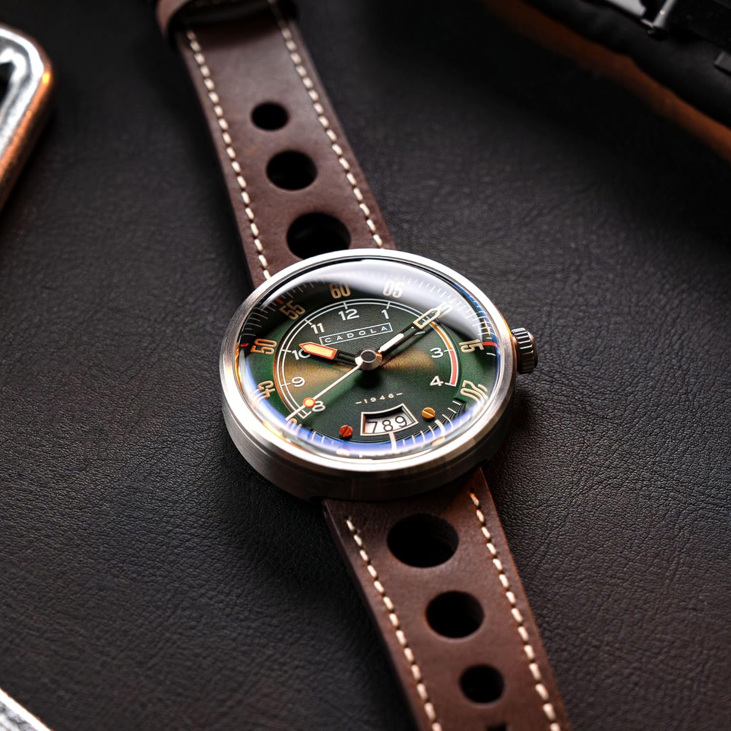 Cadola Men's 44mm RPM Automatic Watch with Leather Strap CD-1055