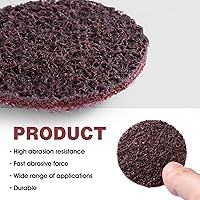 Vista 4 de 25 discos de lijado de 2 pulgadas de cambio rápido de disco de bloqueo de rollo de muere disco de lijado discos de lijado de superficie media discos