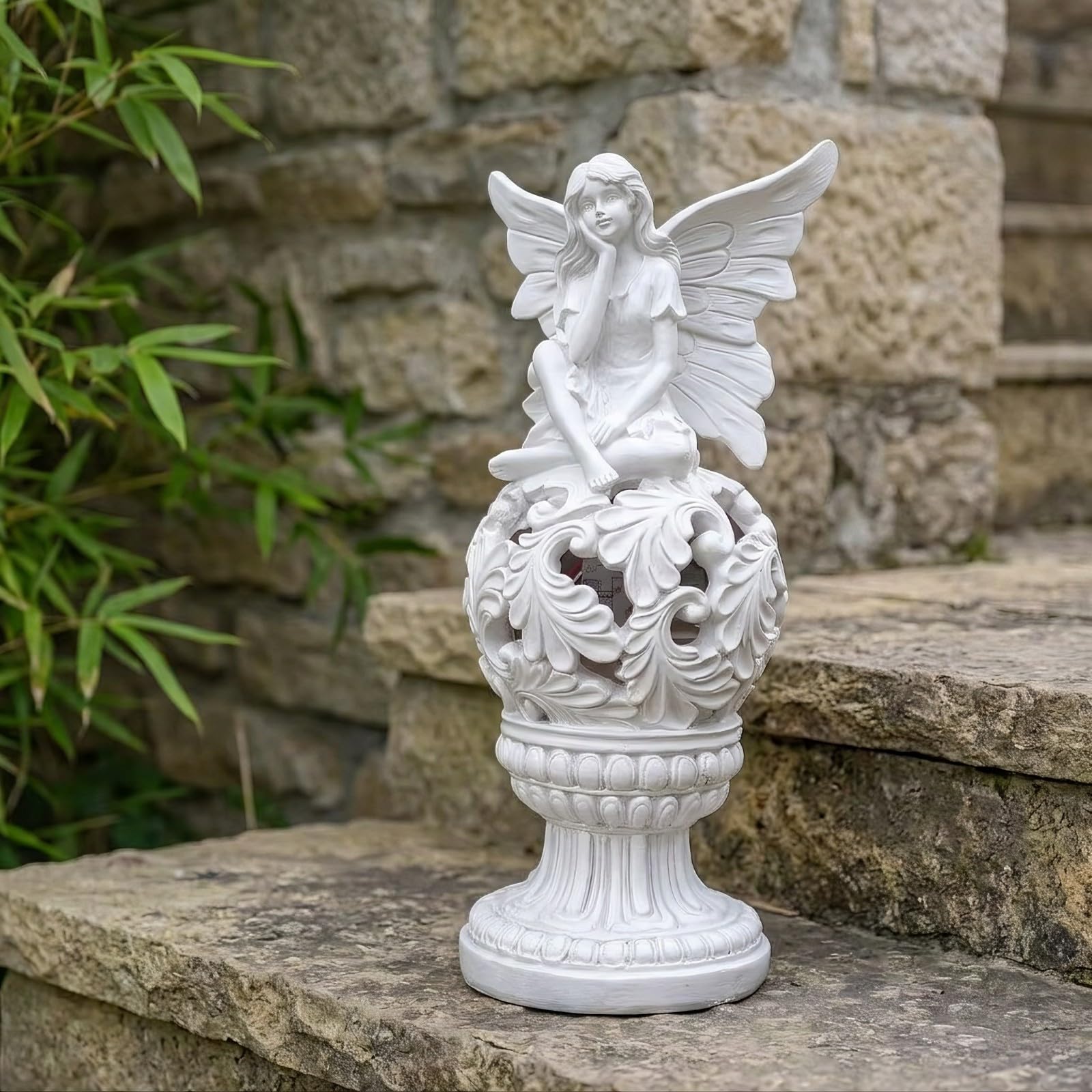 rockible Statue d'ange Inspirant Décoration | Délicat, Ange Protecteur, Paisible, Ornement, pr Patio, Mariage, Ange Mâle