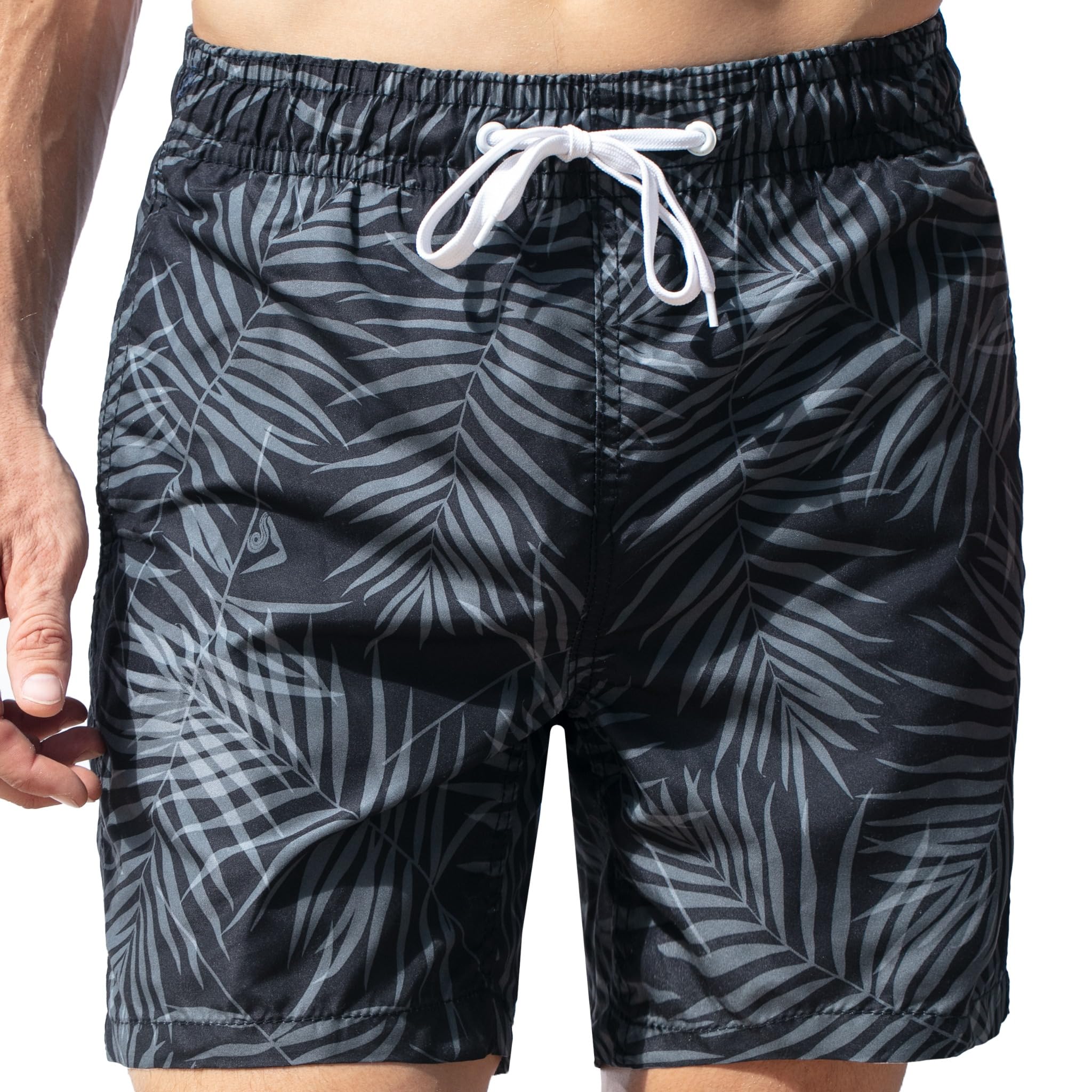 kanu surf Men's Palma Leaf Volley Swim Trunk-picture-37