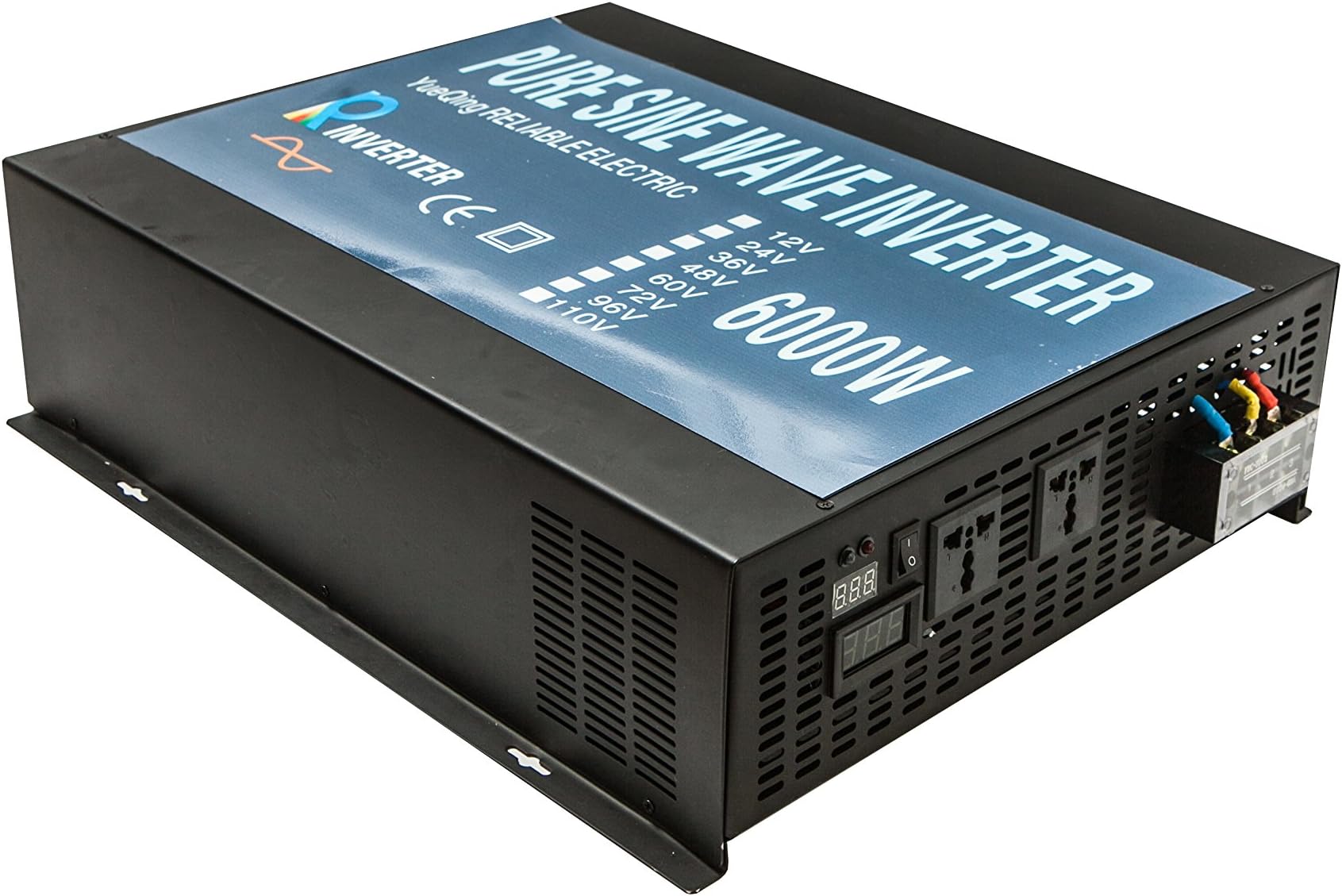 New! Reliable 6000W 24V 120V High Frequency LED Display Off Grid DC To AC Converter Power Supply True Pure Sine Wave Solar Power Inverter