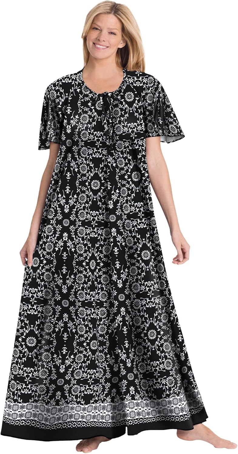 Only Necessities Plus Size Sweeping Printed Lounger
