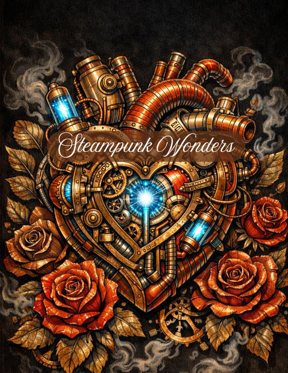 Steampunk Wonders Coloring Book: An Intricate Adult Coloring Book with Mechanical Animals, Clockwork Gears, and Victorian Fashion for Stress Relief