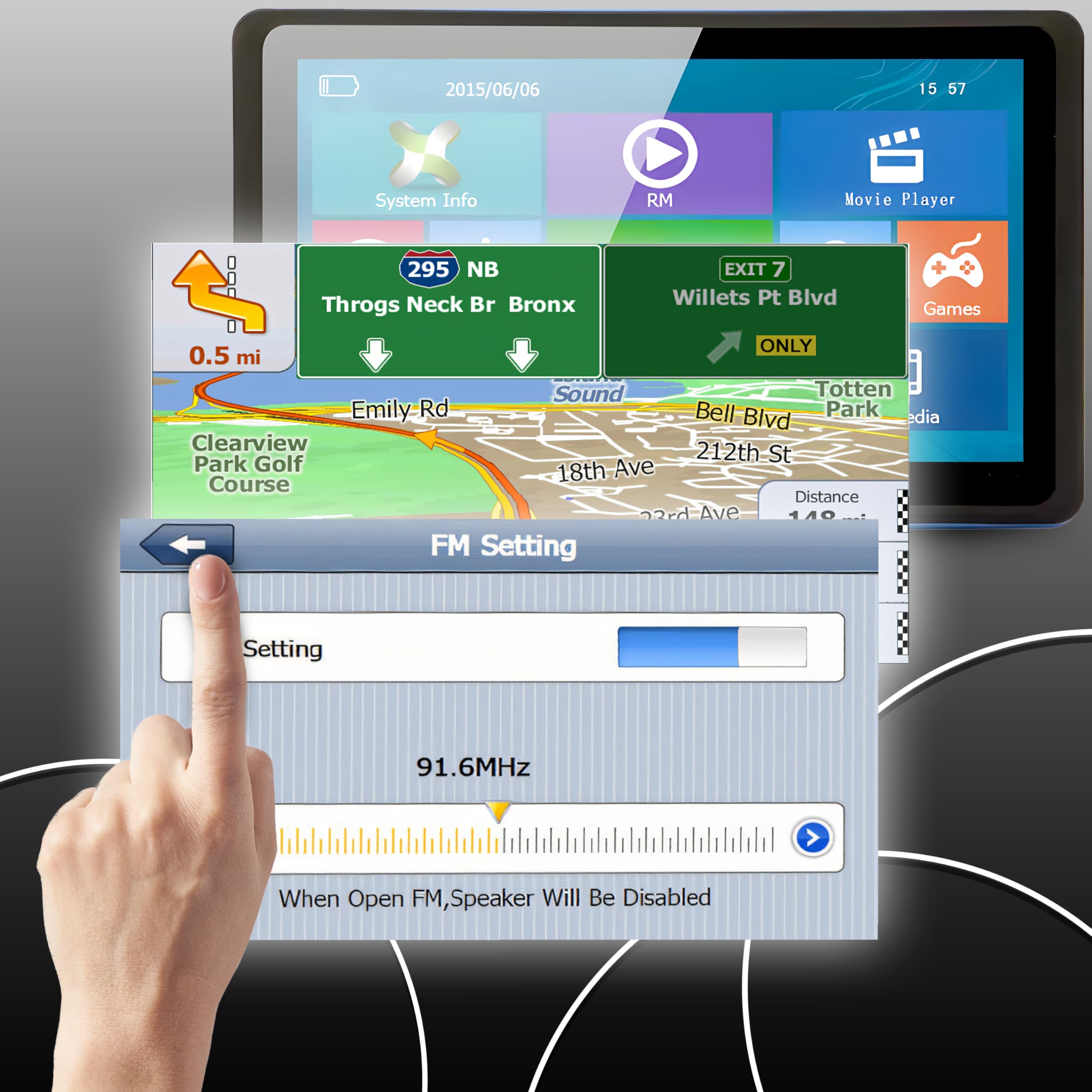 Retoo Urządzenie nawigacyjne do samochodu GPS – 9", pamięć 8 GB, Dual-Core 800 MHz, CE 6.0, ekran dotykowy, nawigacja tabletu, multimedia (wideo/muzyka/zdjęcia/gry), łatwa obsługa, uchwyt samochodowy