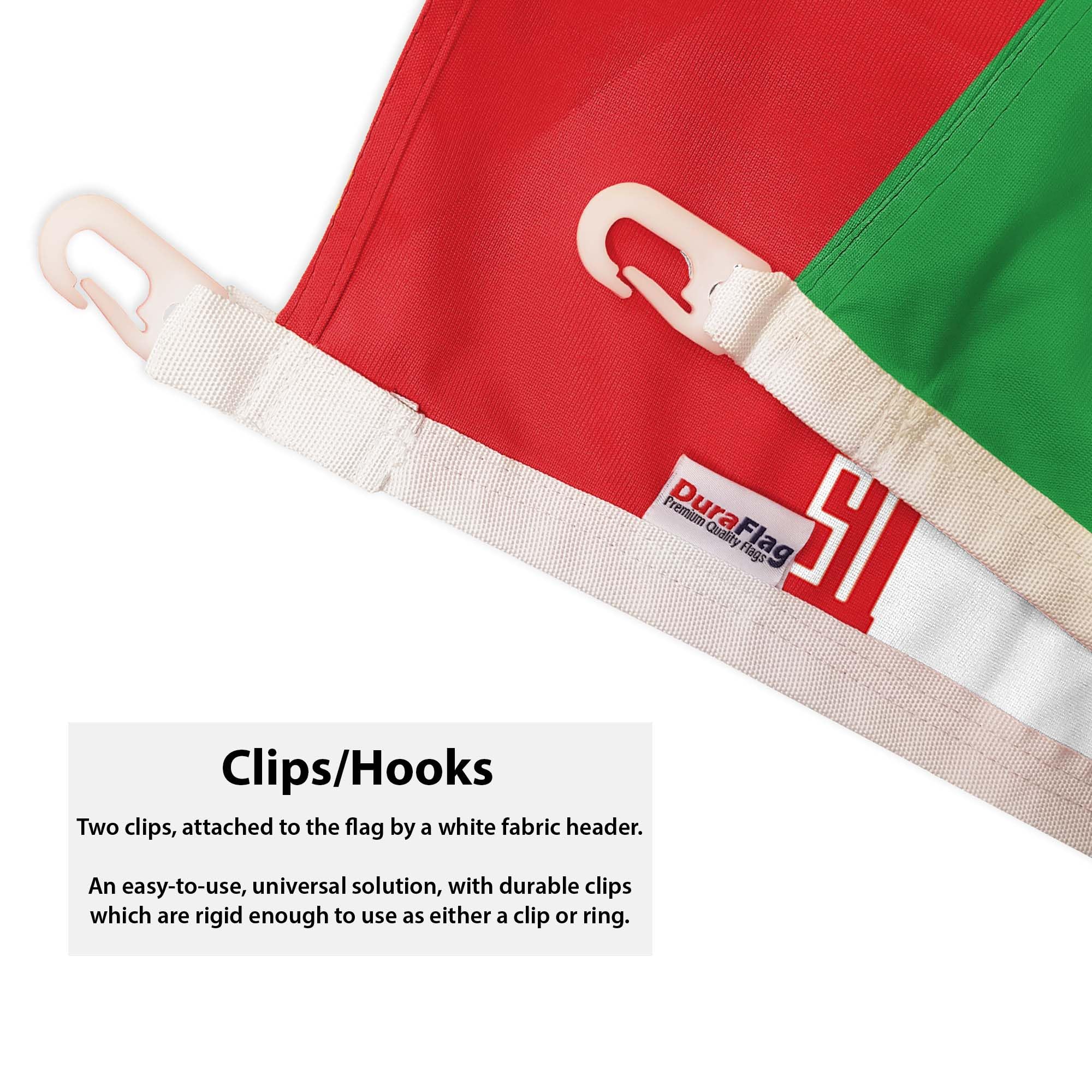 Iran DuraFlag with Clips 5ft x 3ft Premium Quality Flag 150cm x 90cm, 5ft x 3ft (150cm x 90cm) - Image 2
