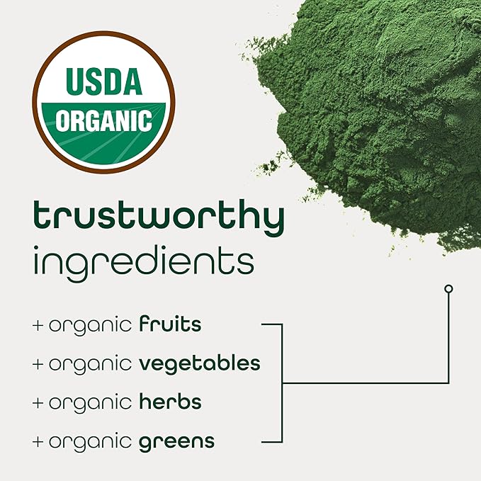 Zena Nutrition Organic Supergreens Greens Powder, 70+ Superfoods, Mixed Berry, 30 Drink Mix Packets + Pure Colostrum Capsules, 1500mg Supplement, 1 Month Supply, 90 Capsules