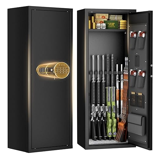 INTERGREAT Adjustable Gun Safe for Home