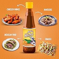 Vista 4 de Salsa Huichol Habanera – Paquete de 12 (6.42 oz cada uno) – Hecho con ingredientes totalmente naturales, ideal para alas, mariscos y aperitivos