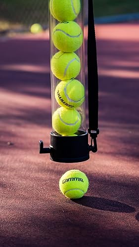 Miniatura 2 de Gamma Sports Tennis Ball Tube Pickup  18-Ball Capacity with Carry Strap and Durable Rubber End Caps with Fence Clips  Quick Court Cleanup Tool for